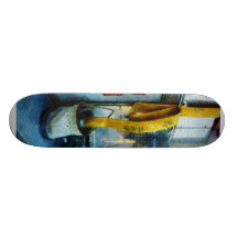 Schlauch im Eimer auf Löschfahrzeug Personalisiertes Skatedeck