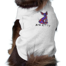 (Schlechte Miezekatze) genäht herauf Katzenhaustie Hund T-shirt
