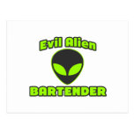 Schlechter alien-Barkeeper Postkarten