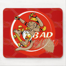 Schlechter Baby-Skateboard-Affe Mauspad