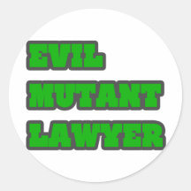 Schlechter Mutant-Rechtsanwalt Aufkleber