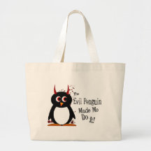 Schlechter Penguin ließ mich es tun Taschentasche