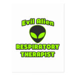 Schlechtes alien-Atmungstherapeut Postkarte