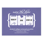 Schlitz-Maschinen-Save the Date - Hochzeit Personalisierte Einladung