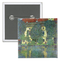 Schloss beim Attersee durch Gustav Klimt Buttons