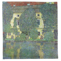 Schloss beim Attersee durch Gustav Klimt Servietten