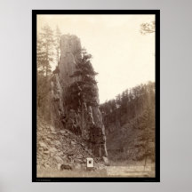 Schloss-Felsen Sd 1888 Plakat