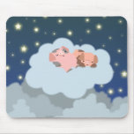 Schlummerndes Ferkel-Cartoon mousepad