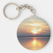 Schlüsselanhänger Sonnenuntergang am See