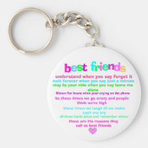 Schlüsselkette der besten Freunde Schlüsselanhänger