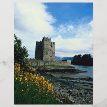 Schmales Wasserschloss, Landkreis unten, Irland in Bedruckte Flyer