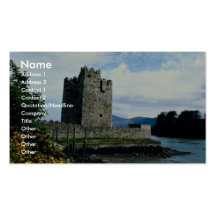 Schmales Wasserschloss, Landkreis unten, Irland in Visitenkarte