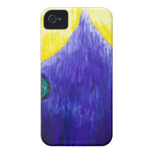 Schmelzender blauer Papst (religiöser Surrealismus iPhone 4 Cover