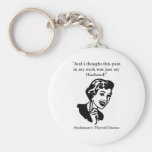 Schmerz in meinem Hals Keychain Schlüsselbänder