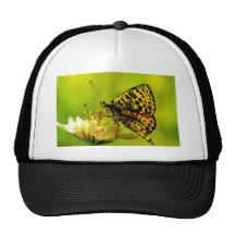Schmetterling auf Blume Baseballcaps