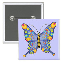 Schmetterling Buttons