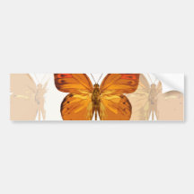 Schmetterling fliegt autosticker