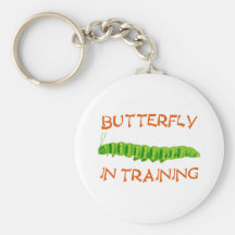 Schmetterling in Ausbildung butterfly In Training Schlüsselbänder