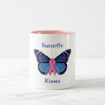 Schmetterling küsst Becher Tee Tasse
