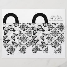 Schmetterling küsst mutige Bevorzugungs-Korb-Schab Flyer