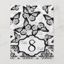Schmetterling küsst mutige Tabellen-Karte B2 Custom Flyer