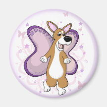 Schmetterlingcorgi-Magnet Kühlschrankmagnet
