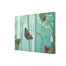 Schmetterlings-Fantasie-Leinwand-Druck Gespannte Galeriedrucke