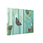 Schmetterlings-Fantasie-Leinwand-Druck 2 Gespannte Galeriedrucke