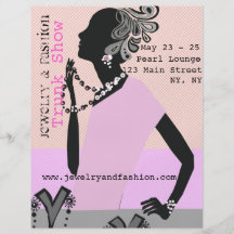 Schmuck-Mode-Stamm-Show Personalisierte Flyer