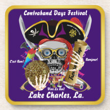 Schmuggeltage Lake Charles, Louisiana. 30 Farben Untersetzer