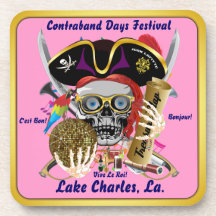 Schmuggeltage Lake Charles, Louisiana. 30 Farben Cocktail Untersetzer