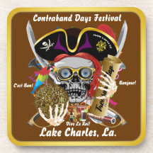 Schmuggeltage Lake Charles, Louisiana. 30 Farben Getränke Untersetzer