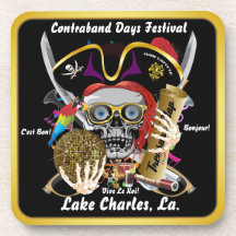 Schmuggeltage Lake Charles, Louisiana. 30 Farben Untersetzer