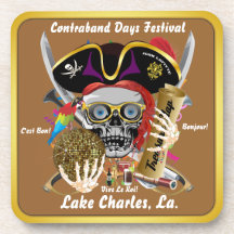 Schmuggeltage Lake Charles, Louisiana. 30 Farben Untersetzer