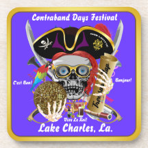 Schmuggeltage Lake Charles, Louisiana. 30 Farben Untersetzer