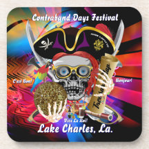 Schmuggeltage Lake Charles, Louisiana Cocktail Untersetzer