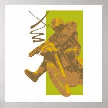 Schmutzfahrradschlamm-vektorillustration Posterdrucke