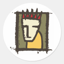 Schmutzig Runder Sticker