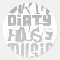 Schmutzige Haus-Musik - DJ-Disc-Jockey-Melodien-Mi aufkleber