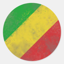 Schmutzige Rasta farbige Stangen Aufkleber