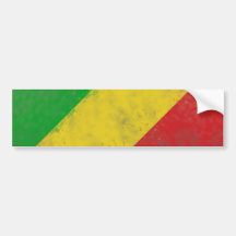 Schmutzige Rasta farbige Stangen Autoaufkleber