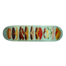 Schmutziger Burger mit spezieller Soße Skateboarddeck