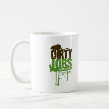 Schmutziger Job-Becher Teetasse