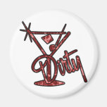 Schmutziger Martini - Rot Magnete