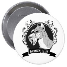 SCHNAUZER (3) ANSTECKNADELBUTTONS