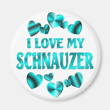 SCHNAUZER Liebe Magnete