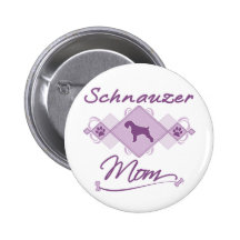 Schnauzer-Mamma Button