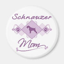 Schnauzer-Mamma Kühlschrankmagnet