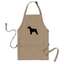 Schnauzer-Silhouette Schürzen