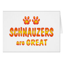 Schnauzers sind groß karten